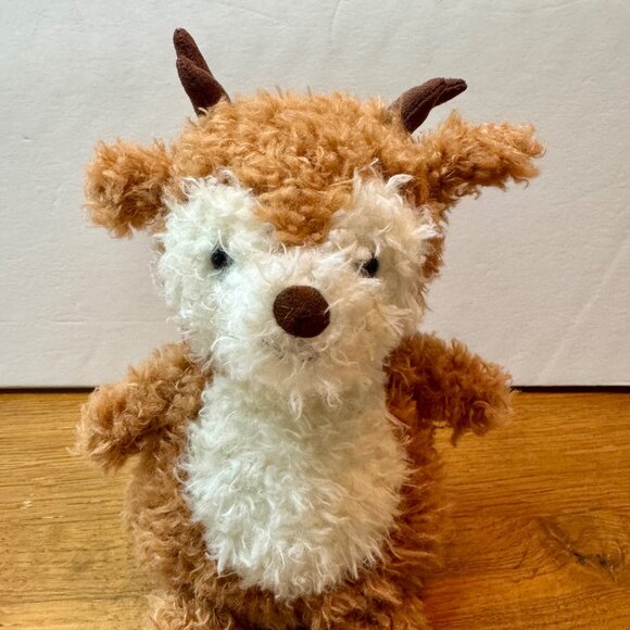 JELLYCAT London Little Reindeer Plush 7" Soft Toy Stuffed Animal Retired Brown - Picture 3 of 7
